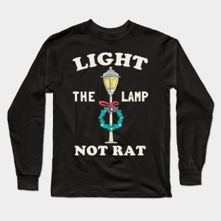 Light The Lamp Not Rat - Retro Long Sleeve T-Shirt